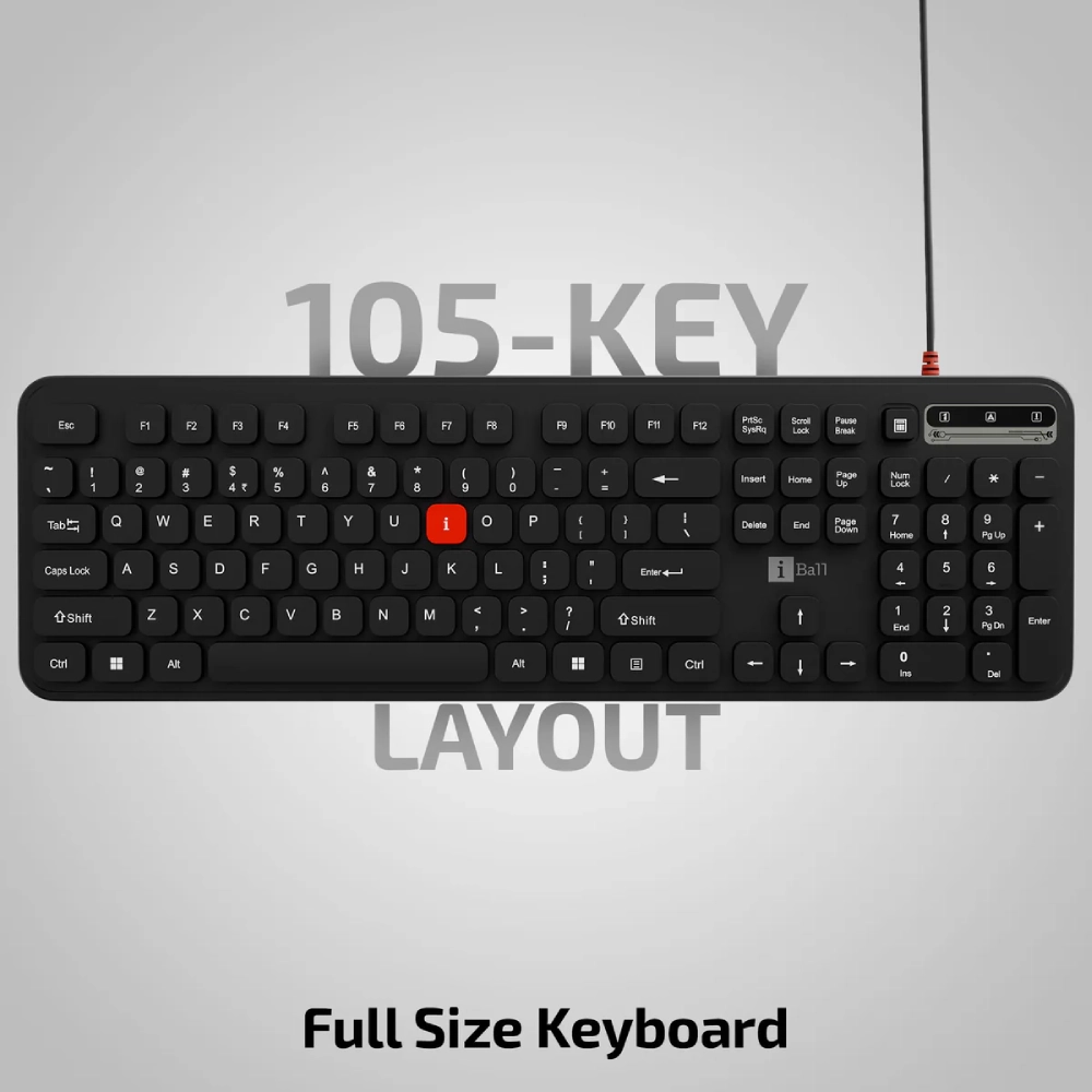 Iball USB Keyboard Mouse Combo ClickSet 320 view 2